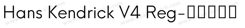Hans Kendrick V4 Reg字体转换